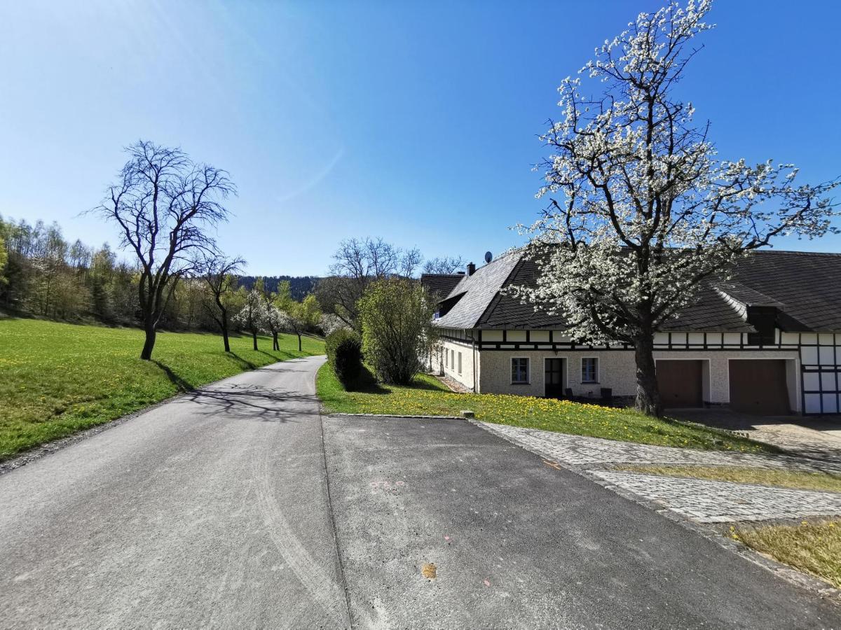 Ferienwohnung Am Saalehaken Gossitz Exterior foto